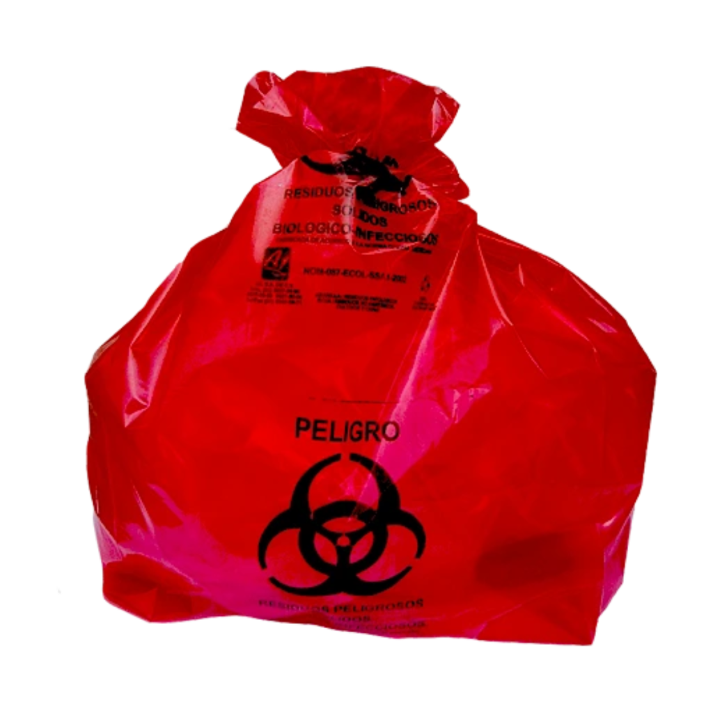 Bolsa RPBI Roja De 46x50 Cm, Paquete De 100 Piezas [Lro-50-200-Rojo]