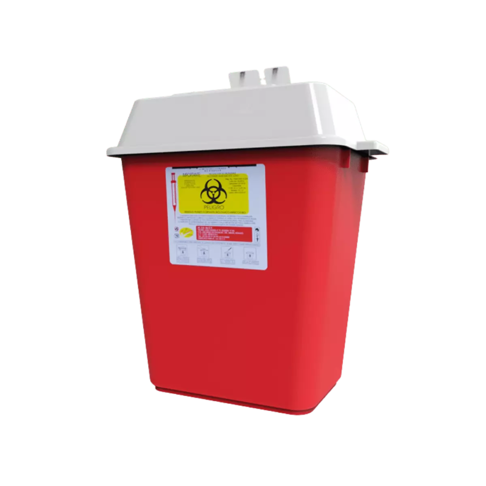 Contenedor Recolector De Punzocortantes Rpbi Rojo De 13 Litros [Pc-13]