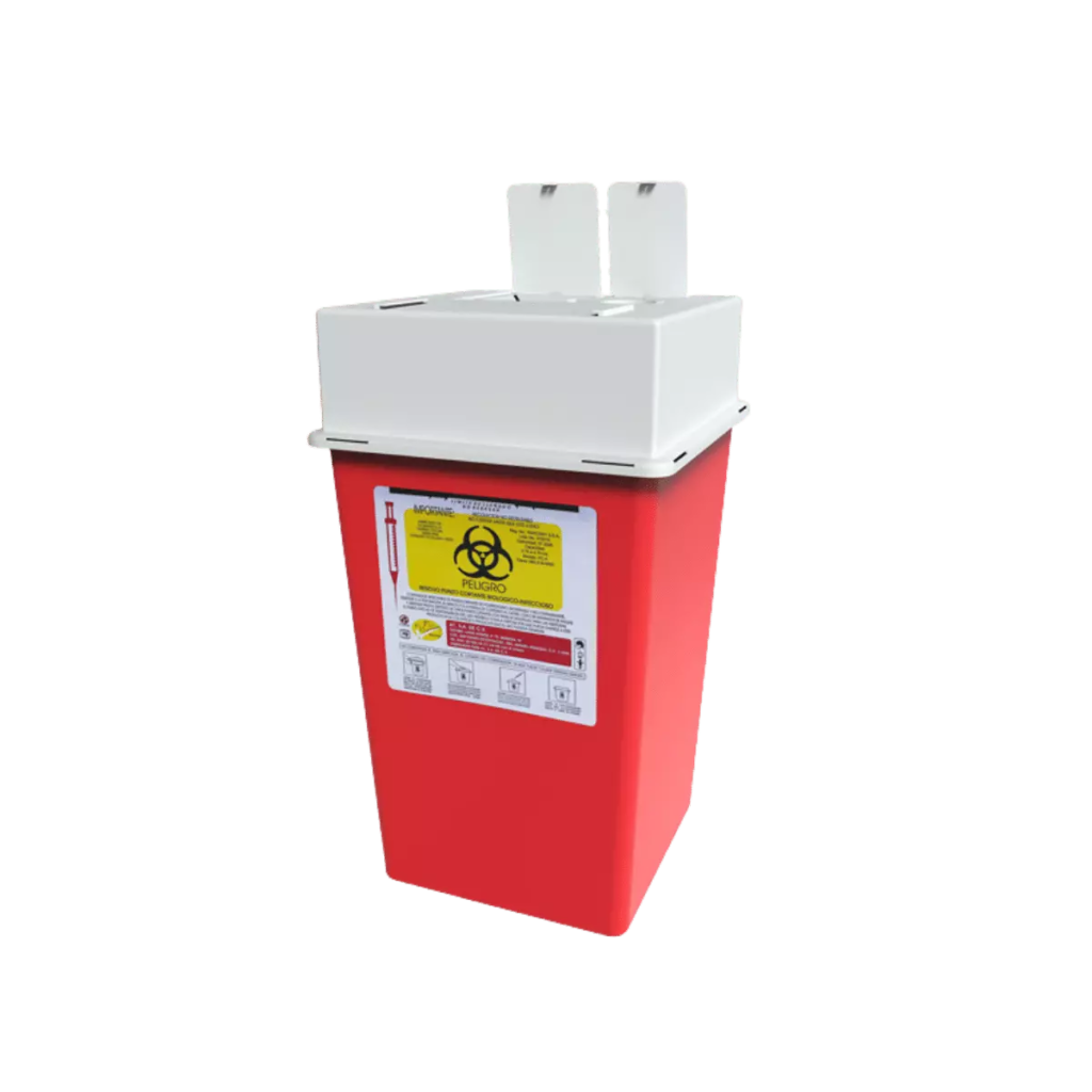 Contenedor Recolector De Punzocortantes Rpbi Rojo De 4 Litros [Pc-4]