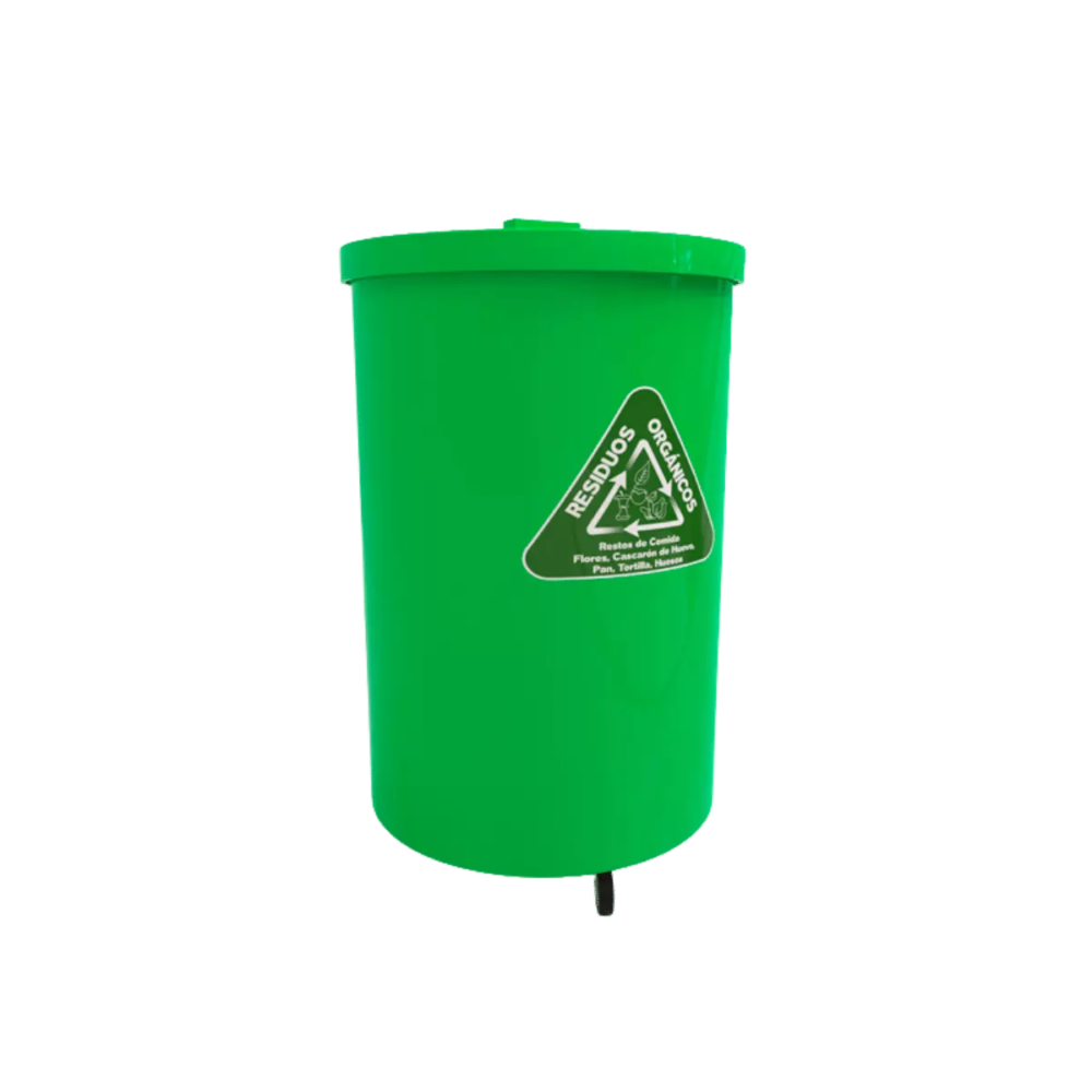 Contenedor De Plástico De 200 Litros Con Ruedas [Plas-200]