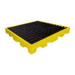 Pallet De Plástico Antiderrame Para 4 Tambos [Plat4-200]