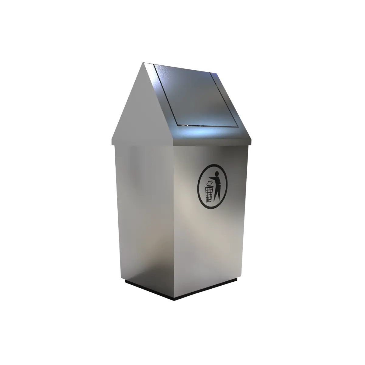 Papelera De Acero Inoxidable Con Balancín [Camp302570P3]